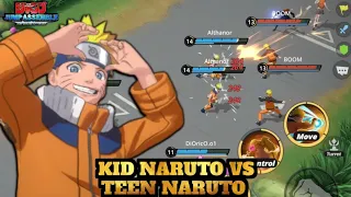 Naruto (Genin) Gameplay - WHO'S BETTER, KID NARUTO OR TEEN NARUTO? JUMP ASSEMBLE ANIME MOBA