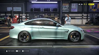 Need For Speed Heat - 2018 BMW M4 - Car Show Speed Jump Crash Test . 1440p 60fps.