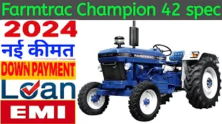 Farmtrac Champion 42 Tractor🔥2024 Price specification On Road price  Loan EMI full detail Review