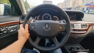 w221. руль AMG с лепестками