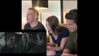 Mindhunter cast Jonathan Groff, Anna Torv & Holt McCallany reacting to The Groff Glare compilation