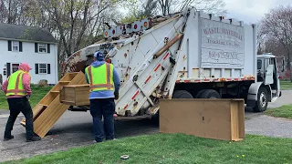 Spring Cleanup: Volvo Leach Garbage Truck Packing Heavy Bulk
