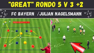 ''Great'' Rondo 5 v 3 +2 by Julian Nagelsmann / FC Bayern Munich