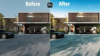 Fast & Easy Post-Production For ArchViz - Photoshop