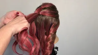 How to do a Bushel Braid hairstyle by Lori Fudens at Sharmaines salon of Clearwater Beach