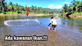 JALA IKAN DI SUNGAI, AIRNYA JERNIH IKANNYA BANYAK.!!! Amazing fishing video