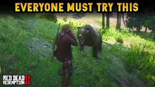 What Happens When You Use Cigar or Cigarettes Infront Of Grizzly Bear IN RDR2