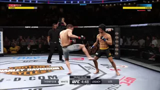EA SPORTS UFC 3 Bruce Lee Got Them Kicks ! Crazy Quick Knockout