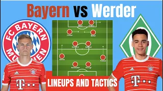 Tactics! Bayern vs Werder Bremen Bundesliga Lineups, Prediction, Preview