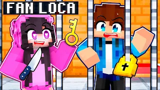 ENCERRADO En La Prisión de MI FAN LOCA en Minecraft! 😳💖