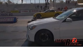 Benz E63 AMG VS ZR1 Corvette