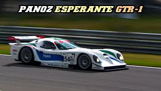1997 Panoz Esperante GTR-1 | engine revs, flames, fly-by's & downshifts | 2022 Spa & Le Mans