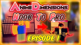 NOOB To PRO In Anime Dimensions EPISODE 1