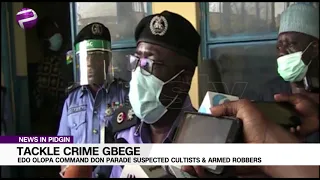 Edo Police Command Don Parade Suspected Cultists & Armed Robbers