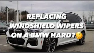 2019 BMW X3 **HIDDEN TRICK** to changing windshield wipers!!!