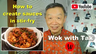 How to create sauces in stir-fry using corn starch