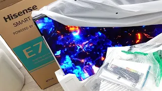 Hisense E7 Unboxing + Setup with 4K Demo