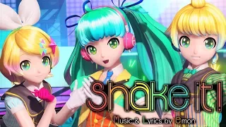 [60fps Full] shake it! シェイクイット! - Hatsune Miku Rin Len 初音ミク 鏡音リン レン DIVA English Romaji PDA FT