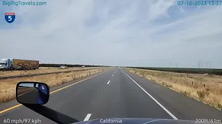 BigRigTravels LIVE | near Bakersfield to Santa Nella, CA (7/16/23 12:10 PM)