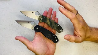 Spyderco Para 3 FRN vs Spyderco Para 3 G10