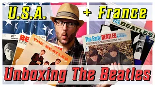 UNBOXING Vintage BEATLES Vinyl Albums from U.S.A. & FRANCE