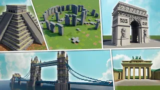 I built Famous Landmarks in Minecraft!