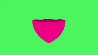 РОЗОВОЕ СЕРДЦЕ НАПОЛНЯЕТСЯ на ЗАЛЕНОМ ФОНЕ ФУТАЖ / PINK HEART on GREEN SCREEN