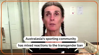 Australia's transgender athlete condemns ban on inclusion