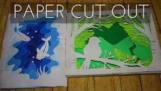 Paper cut out | Pictures in 3d | DIY