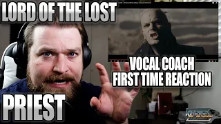 LORD OF THE LOST "Priest" Metal Vocalist / Vocal Coach reaction & Analysis