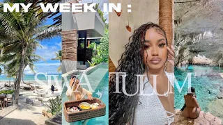 WEEK IN MY LIFE IN TULUM : VACA VLOG (spa, beach, cenote, etc..)