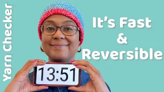 I Machine Knitted a Reversible Hat in Under 14 Minutes