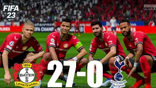 FIFA 23 - MESSI, RONALDO, MBAPPE, NEYMAR, ALL STARS | BAYER LEVERKUSEN 27-0 TOTTENHAM