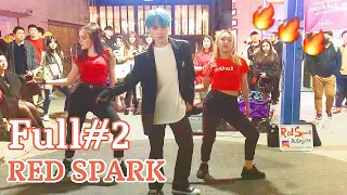 [K-POP in Public]  Full#2 190419 РУССКИЕ ТАНЦУЮТ В КОРЕЕ "RED SPARK" cover dance Hongdae busking