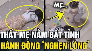 Đang CHƠI CÙNG CON mẹ bất ngờ NGÃ GỤC, con gái có hành động NGHẸN LÒNG | Tin 5s