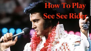 How To Play Elvis - See See Rider Intro - Played Around The Kit
