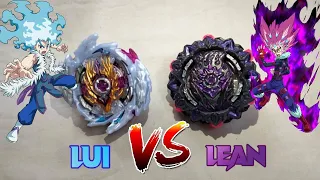 Anime Beybattle: Lui vs Lean // Rage Longinus vs Variant Lucifer