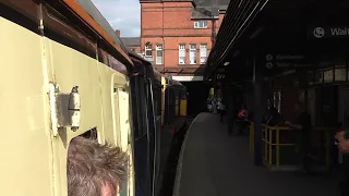 DRS Class20 20305 & 20308 depart Wigan Wallgate on Pathfinders Chopper Topper Railtour 31 May 2014