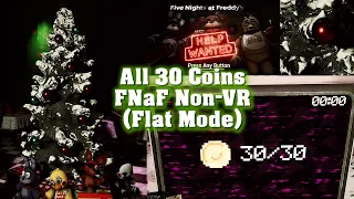 FNaF Non-VR: Help Wanted - All 30 Coins Obtained in Flat Mode