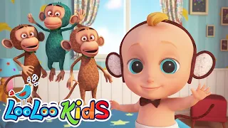 Five Little Monkeys Jumping On The Bed | CoComo | Nursery Rhymes | Kids Songs