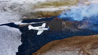 Flight over Volcanic eruption 2021!