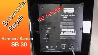 Repairing Harman Kardon SB 30 SUB Subwoofer