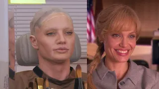Angelina Jolie transformation into a man 'Salt' (2010) Behind The Scenes