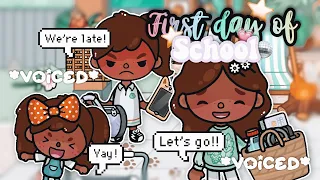 *First Day* of School 🤩💗 *with voice 🎙️* Toca Boca Life World Roleplay 🌍