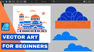 VECTOR Art for Beginners ☁︎ Draw Minimalistic Vector Clouds / Affinity Designer iPad Tutorial