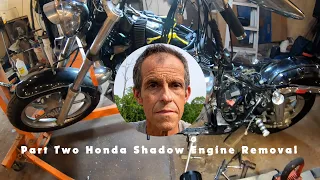 Part Two: How to Remove a Motor from a 2003 Honda Shadow 1100 All Steps Shown