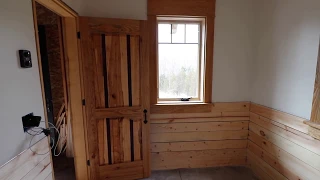Off Grid Cabin Build - Building a Cabin Door