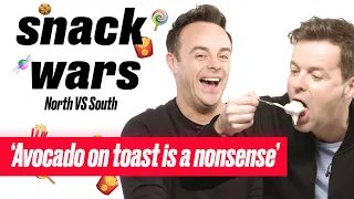 Ant and Dec Decide Which British Food Is The Best | Snack Wars | North Vs South | LADbible