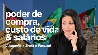 comparando Alemanha, Brasil e Portugal | salários, custo de vida & poder de compra