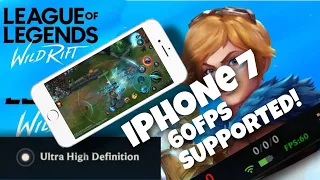 League of Legends Wild Rift on iPhone 7 Test | Ultra High Graphics Supported! | iOS 14
